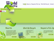 Tablet Screenshot of oneworldrecycling.com